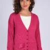 Strickjacke Bella - Magenta -Modekleidung 01 032310004483