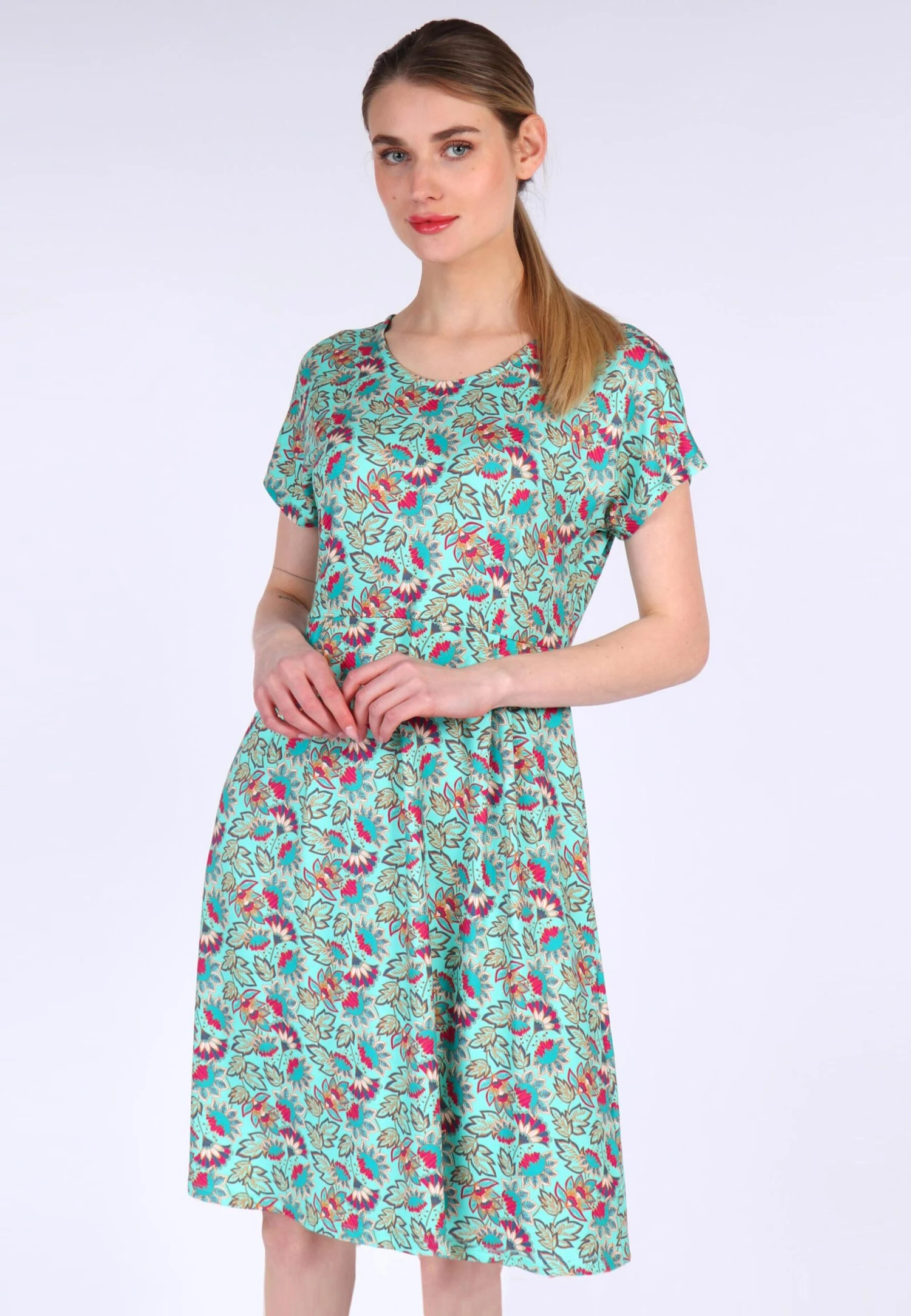 Kleid Eva Oriental Flower - Pool 3 Kleid Eva Oriental Flower - Pool