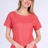 T-Shirt Zoe Diamond - Peach -Modekleidung 01 032310049479