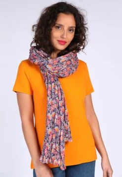 Tuch Ori Oriental Flower - Navy