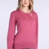 Strickpullover Alba - Rose Wine -Modekleidung 01 032320050571