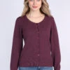 Strickjacke Manon - Plum -Modekleidung 01 032320052512