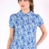 Bluse Andy Cherry Blossom - Royal Blue -Modekleidung 01 032410033282