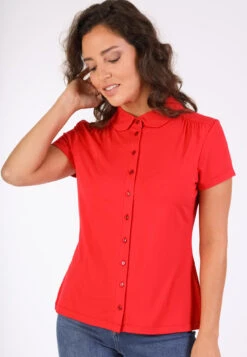 Bluse Andyra Solid - Poppy