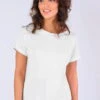 T-Shirt Zoe Solid - Ivory -Modekleidung 01 032410038100