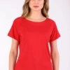 T-Shirt Zoe Solid - Poppy -Modekleidung 01 032410038489