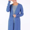 Strickmantel Emma - Royal Blue -Modekleidung 01 032410044282