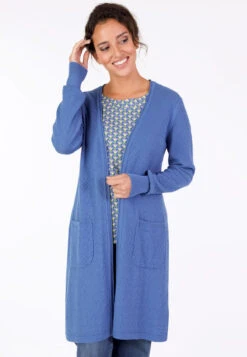 Modekleidung 6 Strickmantel Emma - Royal Blue