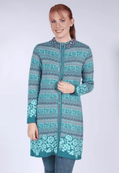 Mantel Fleurine Big Flower- Emerald