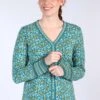 Strickjacke Christi Blossom - Emerald -Modekleidung 01 062320007231