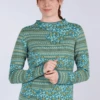 Pullover Sofia Blossom - Emerald -Modekleidung 01 062320009231
