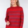 Strickpullover Sofia Rose - Rubin -Modekleidung 01 062410007501