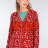 Strickjacke Christi Millefleur - Rubin -Modekleidung 01 062410010501