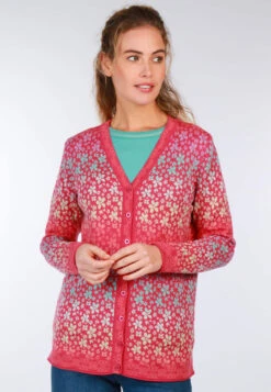 Strickjacke Christi Flower- Azalea