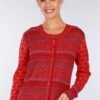 Strickjacke Renee Porcelain - Rubin