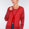 Strickjacke Fridi Porcelain - Rubin -Modekleidung 01 062410015501