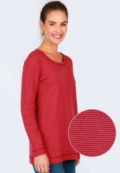 Langarmshirt Lonnja- Rubin