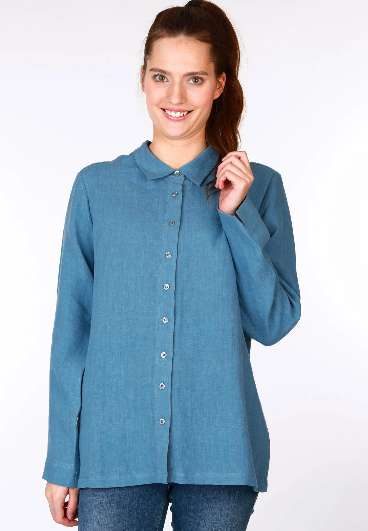 Bluse Felka - Swedish Blue 3 Bluse Felka - Swedish Blue