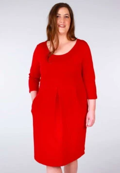 Kleid Jola Solid - Rubin