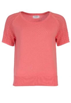 Strickshirt Lina - Peach -Modekleidung 02 032310010479