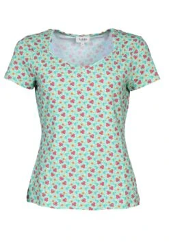 T-Shirt Jamila Little Flower - Pool -Modekleidung 02 032310055262