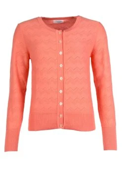Strickjacke Manon - Apricot -Modekleidung 02 032410045535