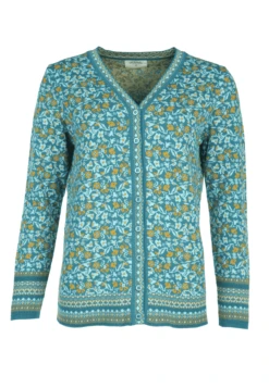 Strickjacke Christi Blossom - Emerald -Modekleidung 02 062320007231