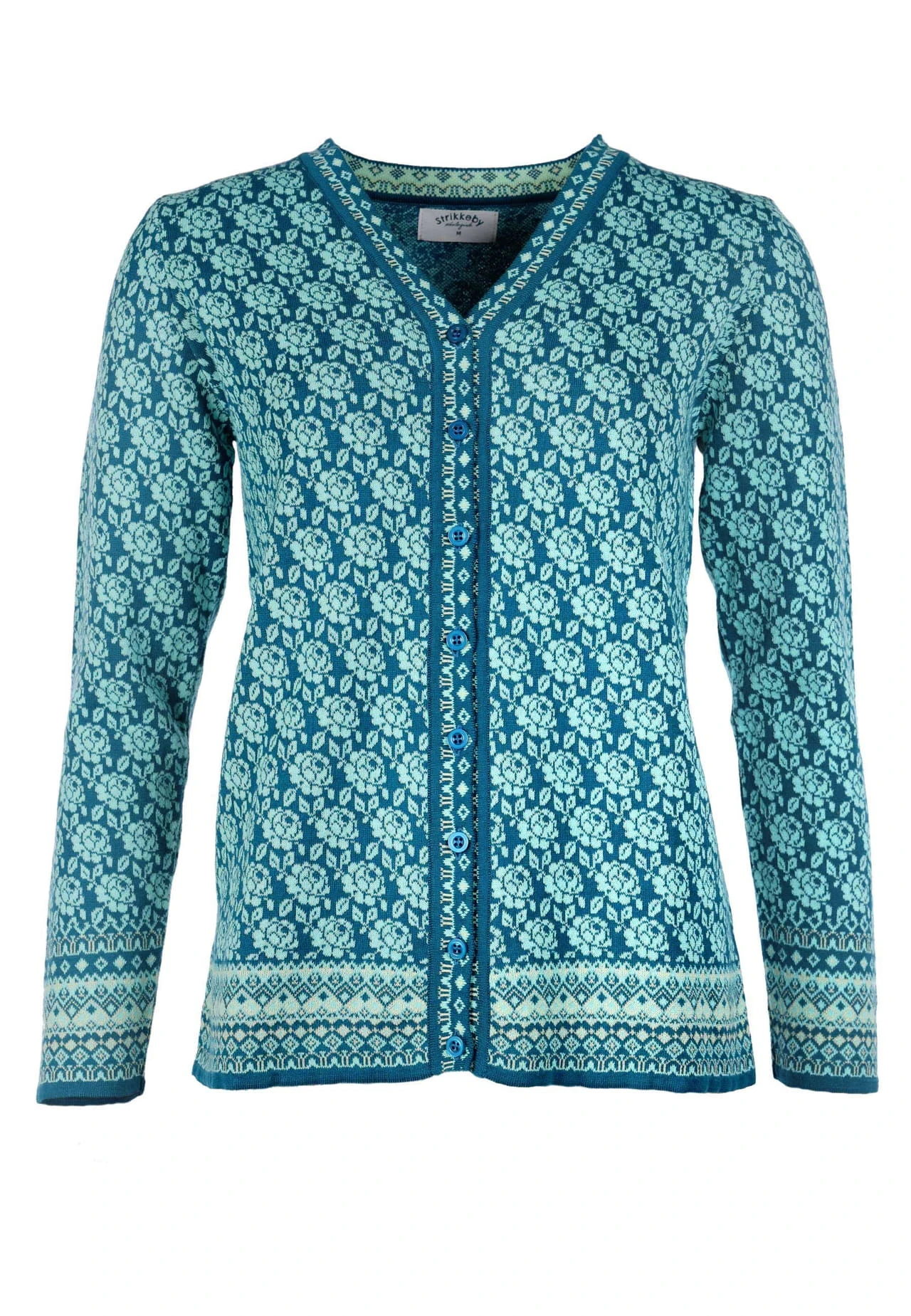 Strickjacke Christi Rose - Deep Ocean 4 Strickjacke Christi Rose - Deep Ocean – Bild 2