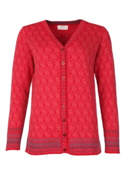 Strickjacke Christi Rose - Rubin -Modekleidung 02 062410005501