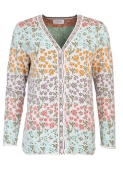 Strickjacke Christi Millefleur - Ivory -Modekleidung 02 062410010100