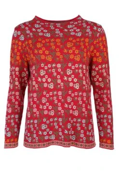 Pullover Sofia Millefleurs - Rubin -Modekleidung 02 062410011501