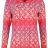 Strickpullover Minni Flower - Azalea -Modekleidung 02 062410013504