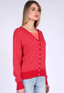 Strickjacke Tatume - Rubin -Modekleidung 03 032310007501