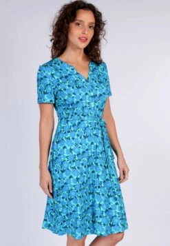 Kleid Tascha Poppy Flower - Pool -Modekleidung 03 032310015262