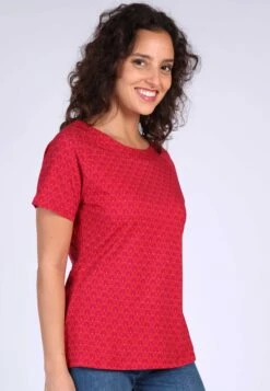 T-Shirt Zoe Spring Bow - Rubin -Modekleidung 03 032310022501