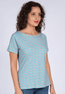 T-Shirt Zoe Spring Feather - Riviera -Modekleidung 03 032310033326