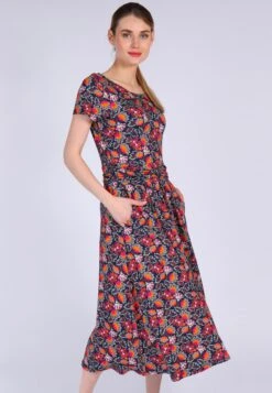 Kleid Malind Oriental Flower - Navy -Modekleidung 03 032310041311