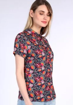 Bluse Cylita Oriental Flower - Navy -Modekleidung 03 032310043311