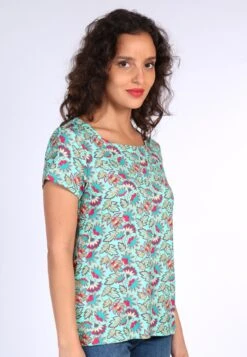 T-Shirt Tal Oriental Flower - Pool -Modekleidung 03 032310044262