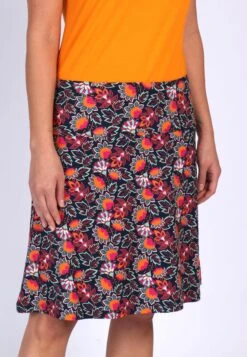 Rock Denise Oriental Flower - Navy -Modekleidung 03 032310045311