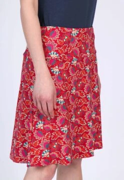 Rock Denise Oriental Flower - Rubin -Modekleidung 03 032310045501