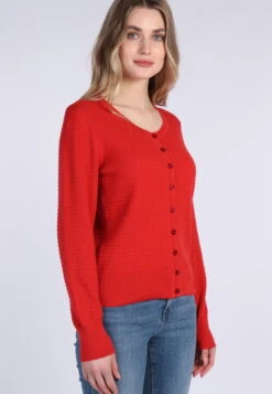 Strickjacke Manon - Burnt Orange -Modekleidung 03 032320052530