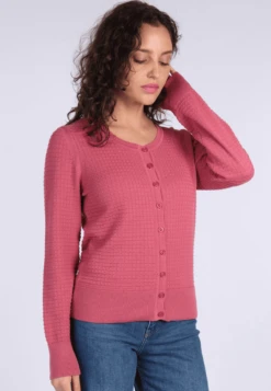 Strickjacke Manon - Rose Wine -Modekleidung 03 032320052571