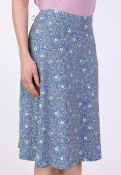 Rock Liska Flower Paisley - Royal Blue -Modekleidung 03 032410008282