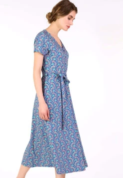 Kleid Ise Flower Parade - Royal Blue -Modekleidung 03 032410012282