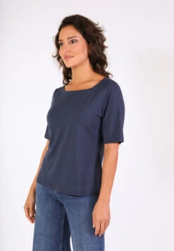 T-Shirt Constantina Solid - Navy -Modekleidung 03 032410037311