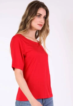 T-Shirt Constantina Solid - Poppy -Modekleidung 03 032410037489