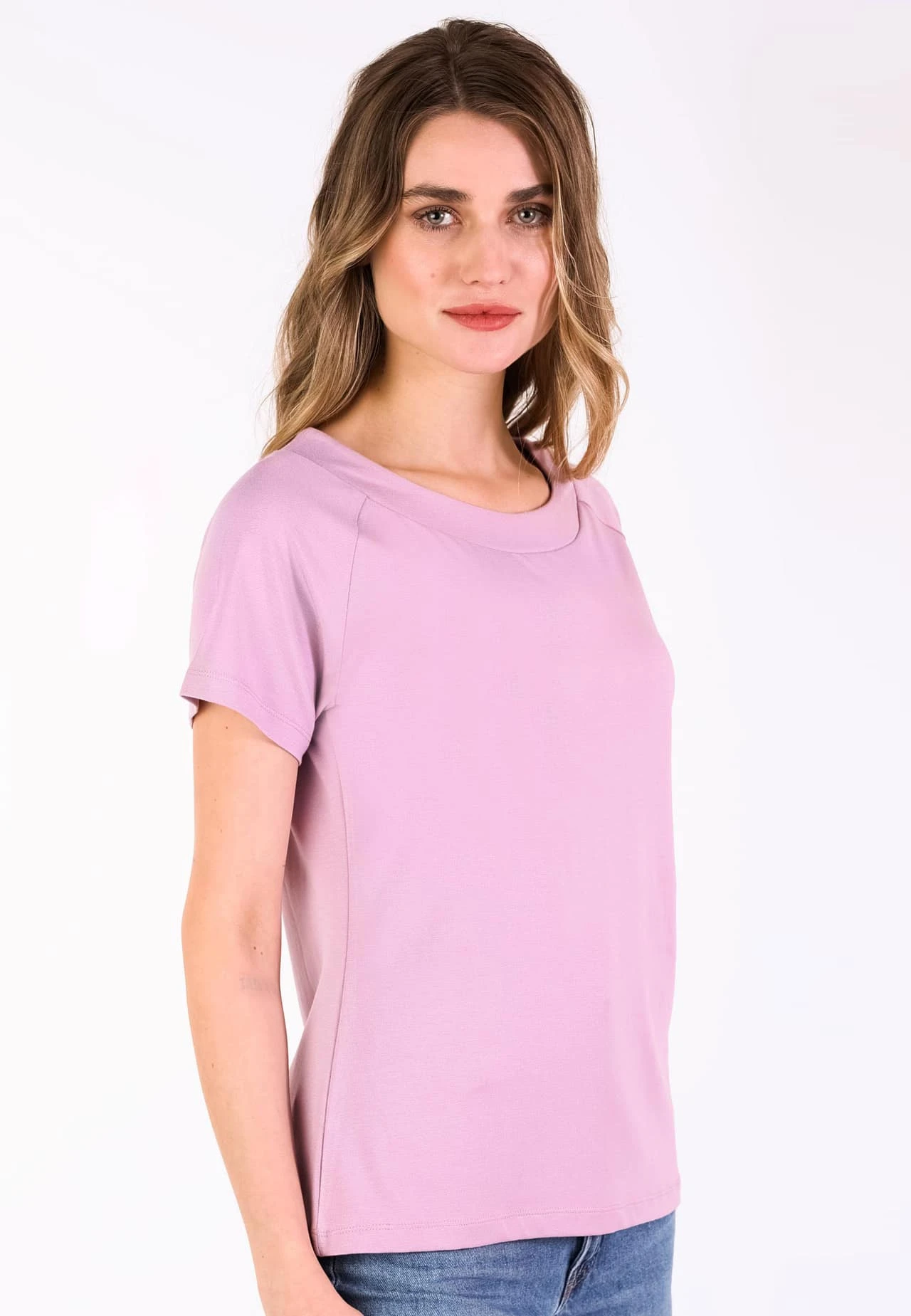 T-Shirt Zoe Solid - Pansy 5 T-Shirt Zoe Solid - Pansy – Bild 3