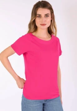 T-Shirt Zoe Solid - Flamingo -Modekleidung 03 032410038507