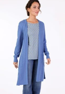 Strickmantel Emma - Royal Blue -Modekleidung 03 032410044282